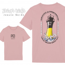Tshirt M PETAL ROSE jeaune garde