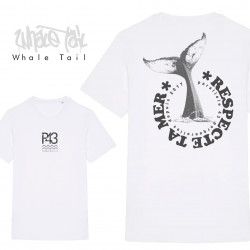 Tshirt M white WHALE TAIL