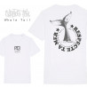 Tshirt L white WHALE TAIL