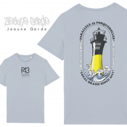 Tshirt L aquamarine jeaune garde