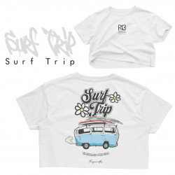 Crop Top M Blanc surftrip