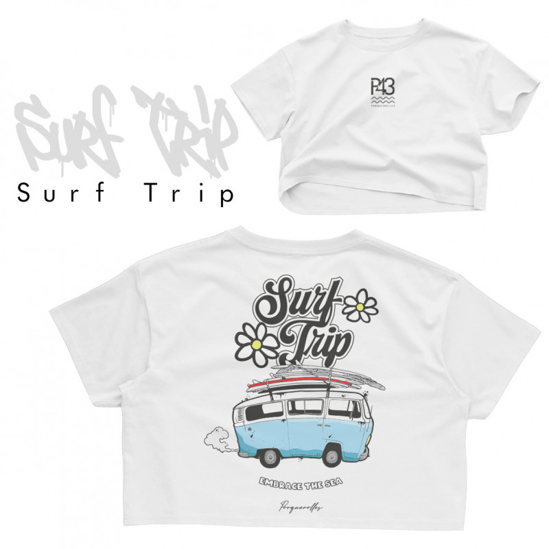 Crop Top M Blanc surftrip