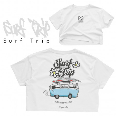 Crop Top M Blanc surftrip